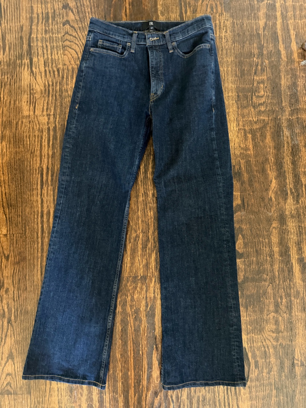 Banana Republic SIZE 27 Women's Dark Blue Wide-Leg Jeans